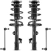 Front Struts Shocks &amp; Sway Bar for 2008-2011 Toyota Highlander 3.5L V6 FWD | 2009 2010 w/Coil Springs Shock Absorbers Amortiguadores Delantero Suspension Kit - 172483 172484 - No AWD/ Sport Susp.