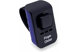 Educator Dog Training Finger Clicker with Audible Sound for Positive Reinforcement, Behavior and Obedience Pet Trainer, Blue