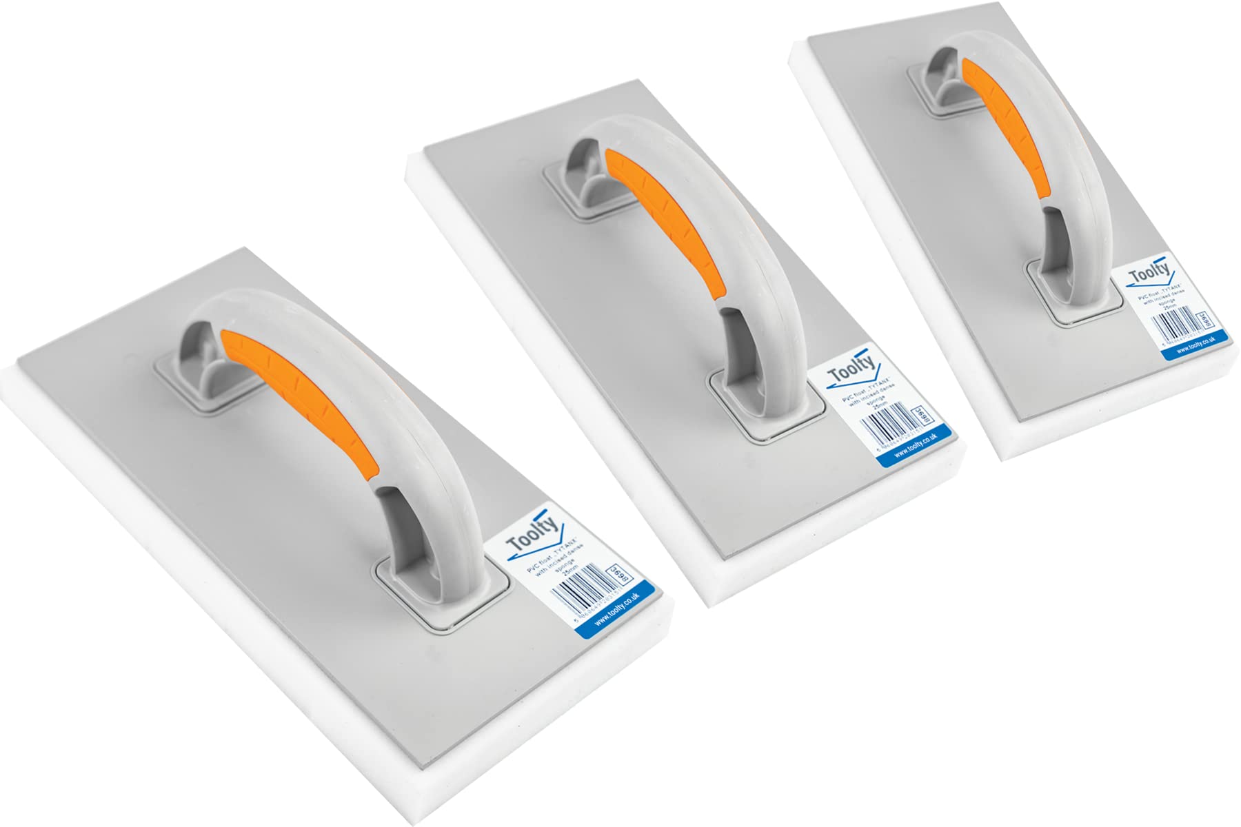Toolty PVC Sponge Float - Set 3 PCS 280 x 140mm - Dense Sponge - for Brick, Concrete, Stucco, Tile and Wallpaper - DIY - TLTY-S046