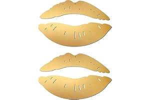 Crovlkeu 2 Pack 3D Kiss Lip Mirror Wall Sticker, DIY Modern Art Mural Decal for Home Room Decor, Environmental-Friendly Durab
