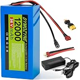 DYMOZYNE 36V 48V Ebike Battery, 12Ah 20Ah Lithium-ion Battery Pack with 30A BMS, High Power Replacement Battery for 100W-2000W Electric Bike Motor, Scooter, Go-Kart &amp; DIY E-Bicycle, Long Range Cycles