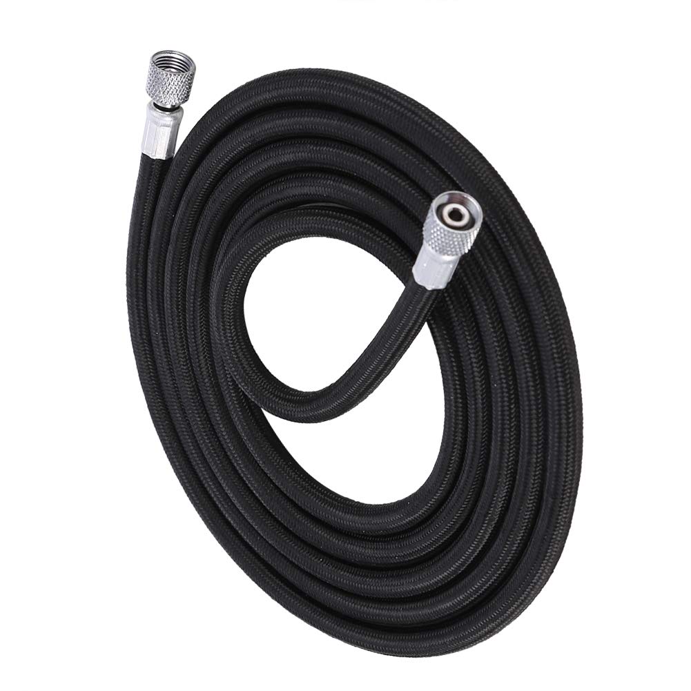 DEWIN Airbrush Air Hose,Braideds Airbrush Hose EVA Braideds Airbrush Hose Air Tube 1/8"-1/4" Adaptor Fitting Ends Coupling 1.8M