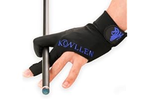 KONLLEN Billiards Gloves for Left Hand/Right Hand L/XL Pool Gloves Professional Non-Slip Adjustable Breathable Snooker Gloves Popular Sizes for Men & Women
