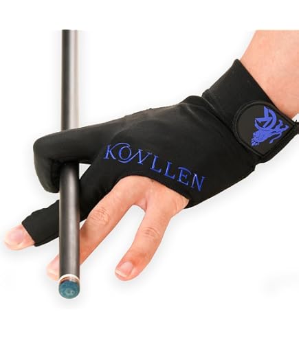 Lot De 4 Gants De Billard Pour Main Gauche - 3 Doigts, Antidérapant, Respirant, Unisexe (Noir)