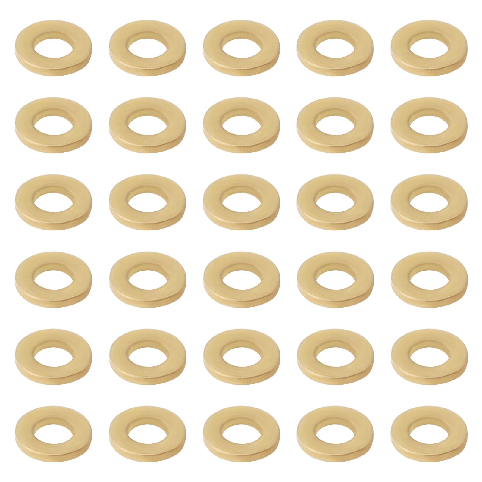 eMagTech 50PCS M1.0 Miniature Brass Washers, Flat Copper Sealing Washers Copper Brass Flat Gaskets Fixing Rings Hardware Fittings
