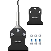 SDS Plus Floor Scraper with Replacement Blade, Firecore 4 Inch x 10 Inch Rustproof Tile Removal Tool Thin Set Remover Chisel 