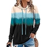 Angerella Hoodies for Women Camo Leopard Print Tops Pullover Hooded Sweatshirt Drawstring with Pocket