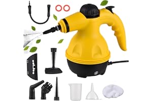 Ailgely Handheld Pressurized Steam Cleaner 1200W Portable High Temperature Pressurized Steam Cleaning Machine with 10PCS Accessory for Kitchen Sofa Bathroom Car Window