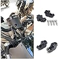 Rebel 1100 Accessories, Motorcycle Handlebar Riser for CMX 1100 2021-2025, Up Backs Moves Bracket Kit, Handle Bar Mount Clamp Adapter (Black)