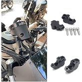 Motorcycle Handlebar Risers for Rebel CMX 1100/500/300/250 2017-2026 | Aluminum Riser Adapter, 30mm Up 15mm Back, Relocation Lift Mount Clamp, Ergonomic Riding Position Upgrade, Bolt-on Install