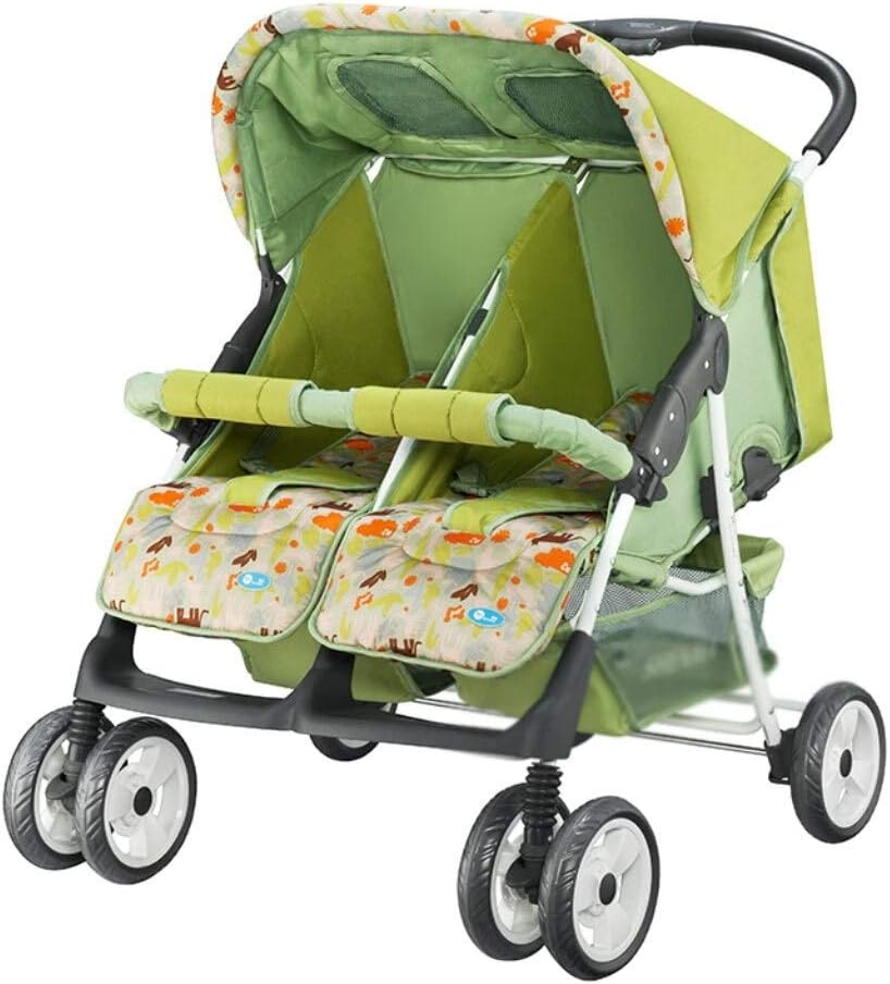 double stroller green