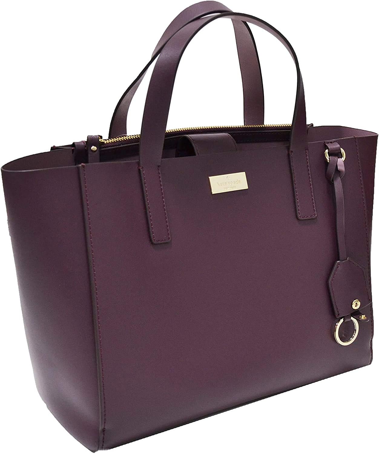 plum kate spade purse