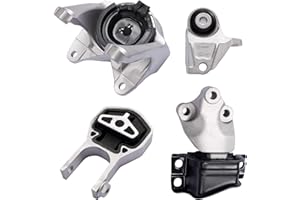 SHICHU Set of 4 Engine Motor Mount Compatible with 2014-2021 Ram Promaster 1500 2500 3500 3.6L V6 Replacement for A5938 A20071 A5879 A20080 68185879AA 68157407AA 68157408AB 68264483AA