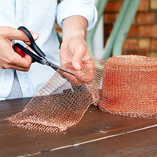 Nordstrand 50ft 5in Copper Mesh Pest Control - Rodent Proof Copper Wire Wool Roll - Fill Fabric Screen to Exclude Mice Rats Bat Bird Slug Snail
