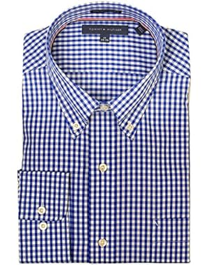 Tommy Hilfiger Men's Regular Fit Check Dress Shirt