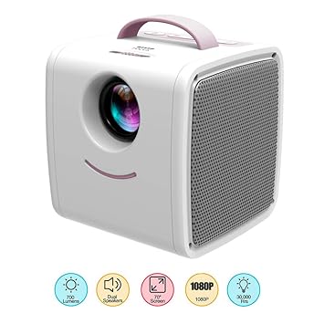 YUTALOW Proyector LED Mini Proyector Infantil HD LED 1080P Soporte ...