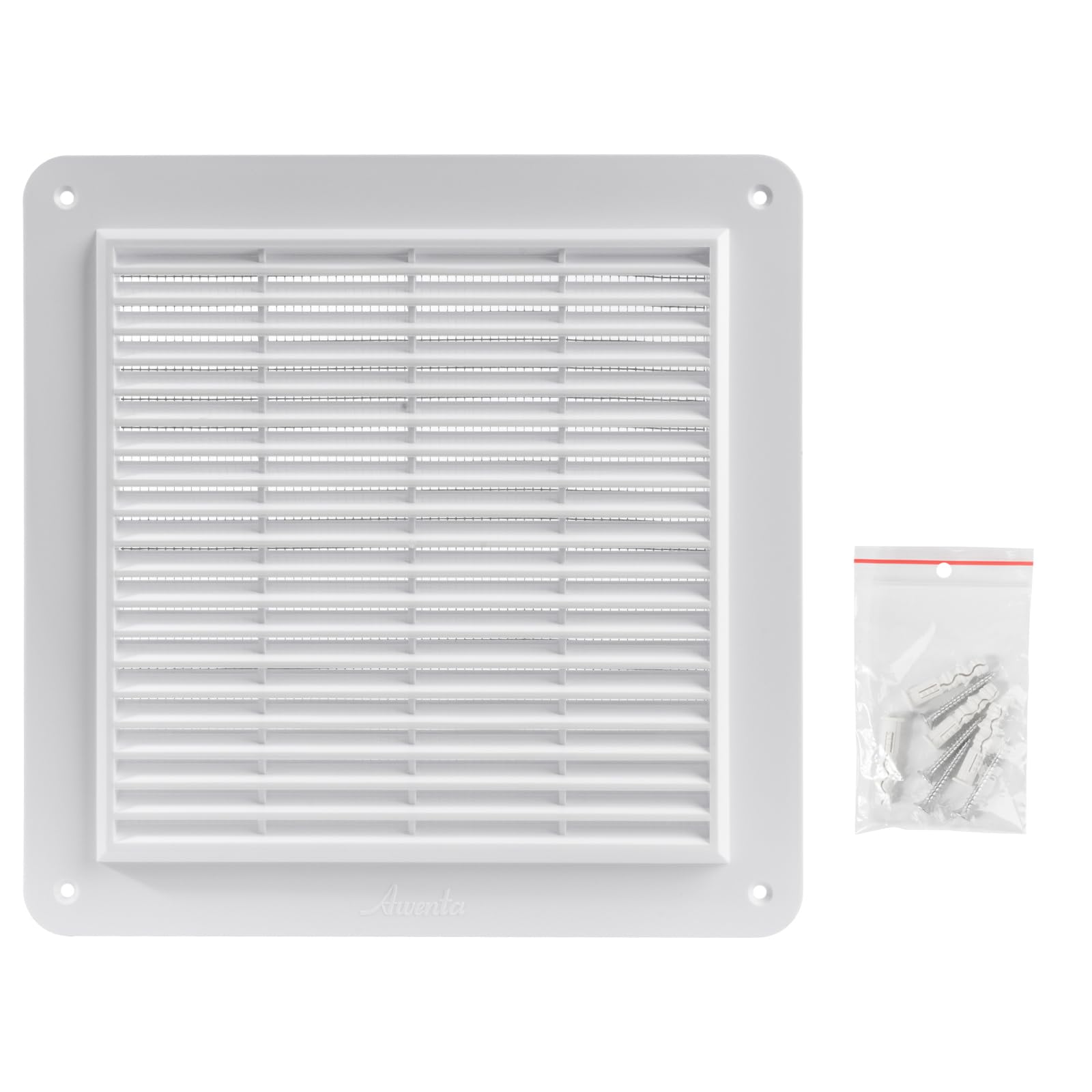 Photo 1 of Vent Systems 10" x 10" Inch White Air Return Vent Cover - Air Vent Grille - Register Grill Cover - Screen Mesh - Wall Vent Cover/Louvered Vent for HVAC Vent, Home, Bathroom, Kitchen - Air Vent Covers