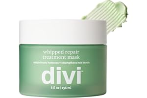 Divi Whipped Repair Hair Treatment Mask Deep Conditioning Hair Mask for Dry, Damaged, and Color-Treated Hair