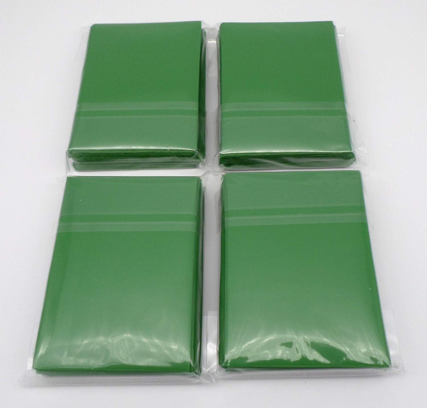 docsmagic.de 4 x 60 Double Mat Green Card Sleeves Small Size 62 x 89 - Mini - YGO