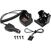 Replace RLN6433A NNTN8525A Vehicle Travel Car Charger for Motorola XPR7550 XPR6550 XPR6350 XPR3500 XPR3300e XPR7350e APX4000 APX1000 APX 900 Two Way Radio Portable Car Charger Base -NO-IMPRES