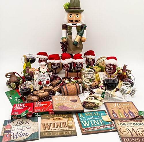 JZ Bundles Mega Set - Wine Lovers - Kurt Adler - 41-Piece Bundle - A Bundle of Christmas Ornaments Great Gift