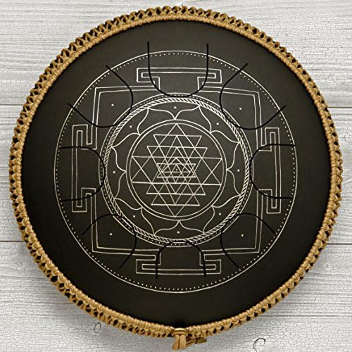 Freezbee Black Diamond with Durable Gig Bag. Handpan, Steel Tongue Drum