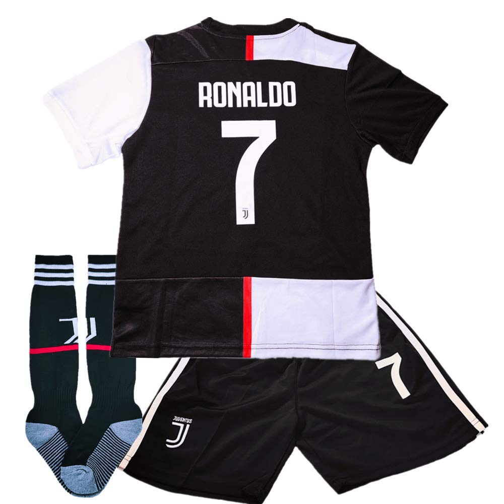 New Season 7 Ronaldo Socce Jersey 20192020 Juventus Away Kids/Youth