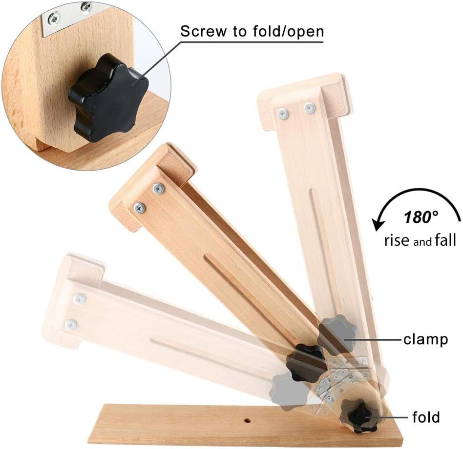 Beech Leather DIY Stitching Pony Horse Clamp Adjustable Art Clip Tool Wooden Frame Table Leathercraft Sewing Lacing Pony Tool - Image 4