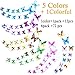 Ewong Butterfly Wall Decals - 72PCS 3D Butterflies Home Decor-Stickers, Removable Mural Decoration for Girls Living Room Kids Bedroom Bathroom Baby Nursery, Waterproof DIY Art (5 Color+1colorful)