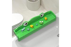 MMIOFANT Splash Guard for Bath Tub-Bathtub Caddy Tray with Play Shelf-Bathtub Shelf Over Tub for Kids' Toy-Bathroom Toy Organizers and Storage-Bath Side Table Toy Holder for Kid Baby Toddlers (Green)