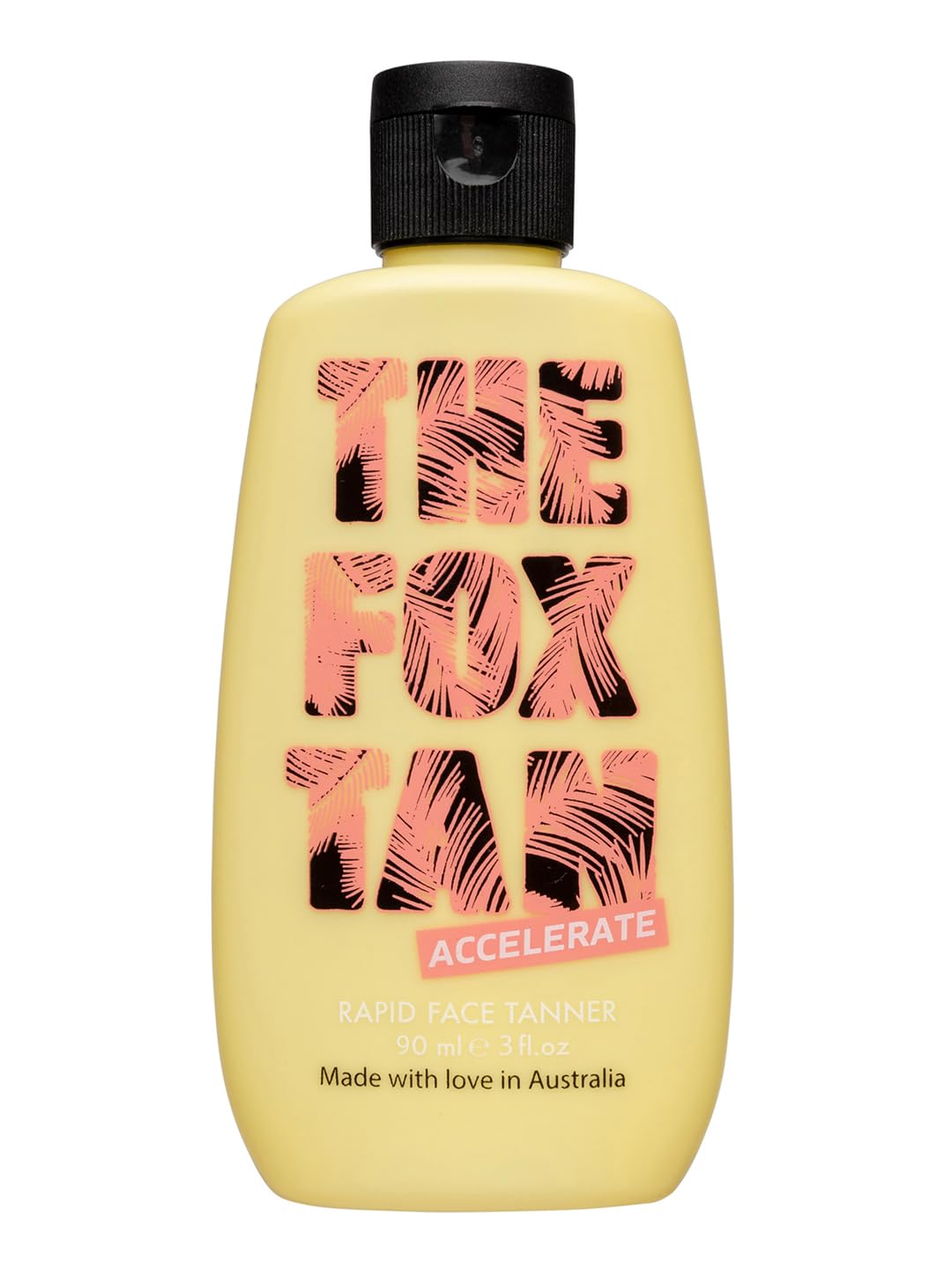 The Fox Tan Rapid Face Tanner, Tanning Accelerators For Deeper & Faster Tans, Contains Hyaluronic Acid & Jojoba Oil, Vegan & Cruelty-Free, 90ml