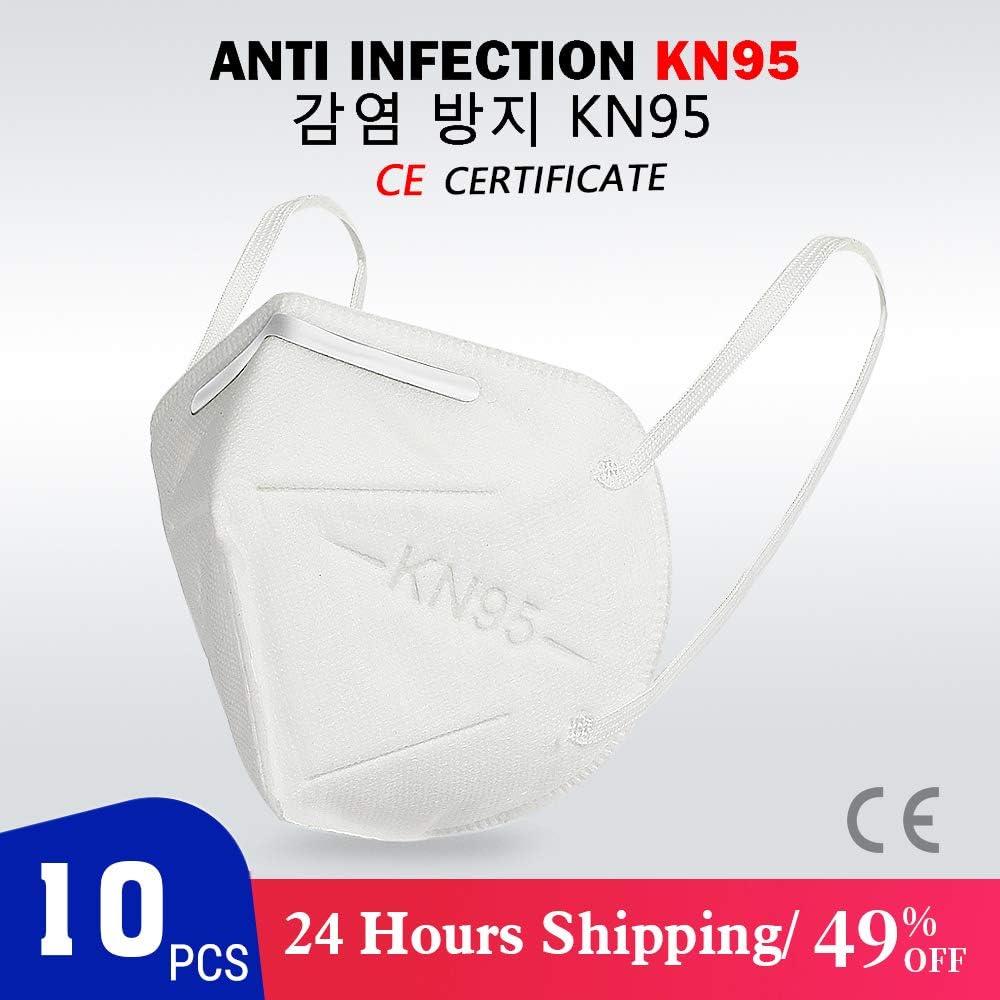 10PCS N95 Mask CE Certification Mouth Face Mask Dust Anti Infection KN95 Masks PM2.5 Anti-fog Protective Respirator Reusable 10PCS