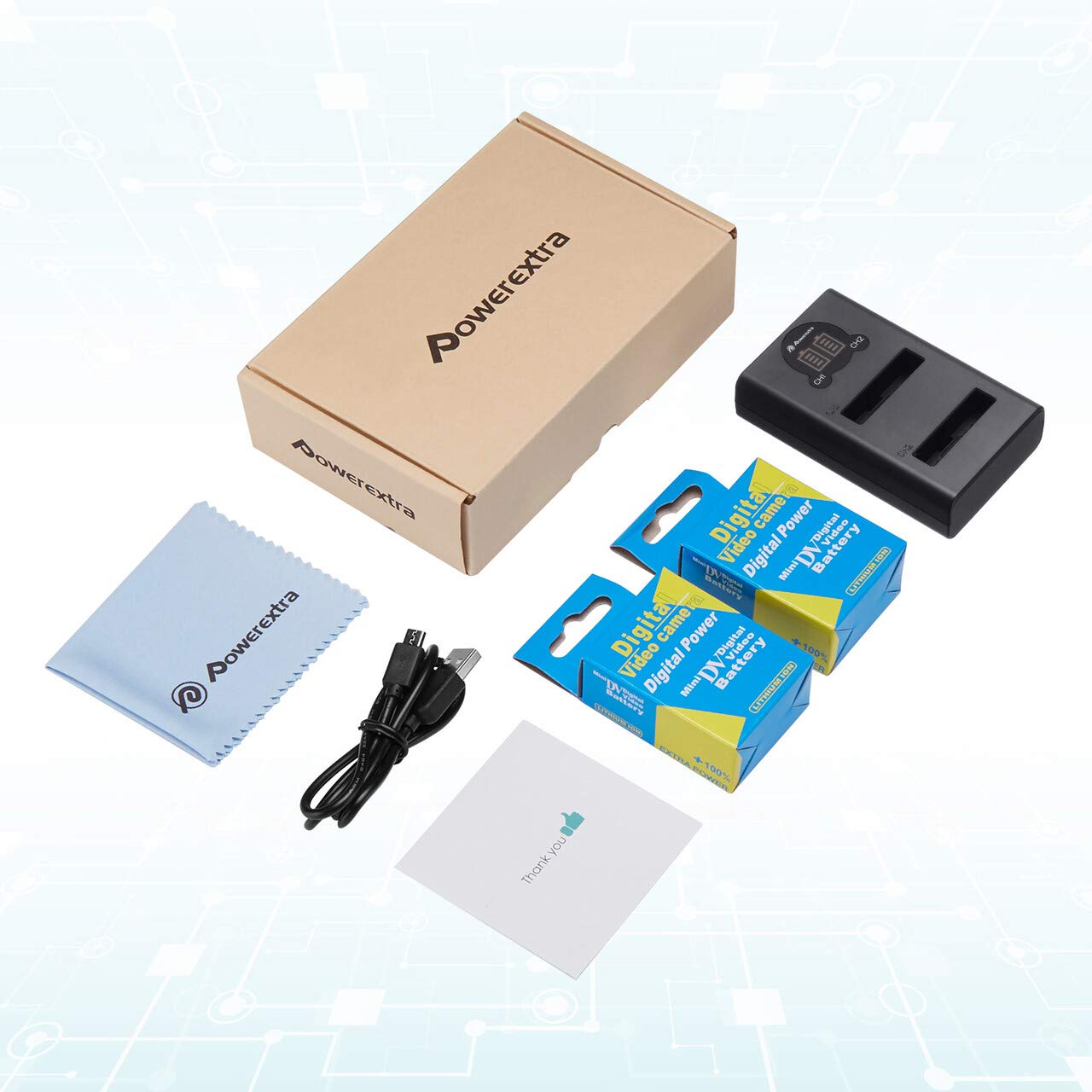 Powerextra 2 x EN-EL5 Replacement Battery and Dual LCD Battery Charger Kit for Nikon CoolPix P530, P520, P510, P100, P500, P5100, P5000, P6000, P90, P80, 4200, 5900, 7900, P3, P4, S10 Cameras