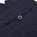 Zicac Men's Unique Advanced Custom Vest Skinny Wedding Dress Waistcoat (M,Blue)