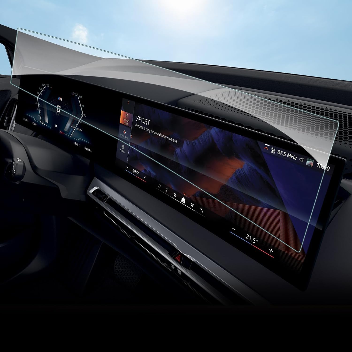 SHAOHAO Compatible with BMW 3 Series G20 G21 2023 2024 2025 Car Navigation Screen Protector GPS Transparent Protective Film Scratch-Resistant 9H Hardened Protective Film BMW G21 Accessories BMW G20