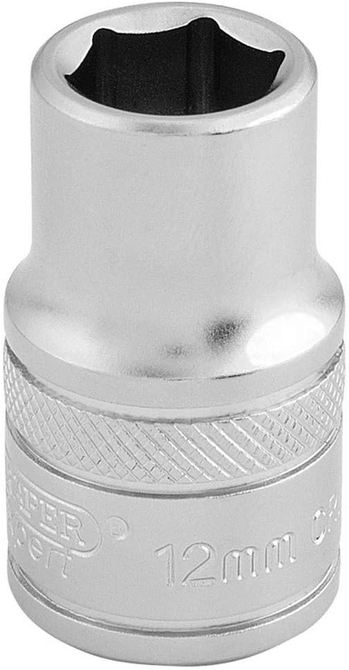 Draper 16601 1/2 Drive 12mm 6 Point Socket Chrome Vanadium