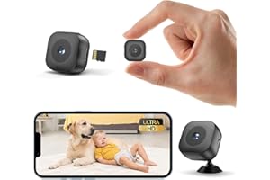 Zongbi Security Camera,WiFi Mini Wireless Camera,Real-Time Monitoring with App SD Card Storage Portable Surveillance Camera