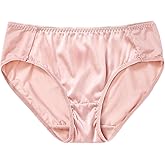 FEELITS 100% Mulberry Silk Panties, Shiny Satin-Finish Silk Classic Bikini Underwear for Women, Ultra Breathable Hipster