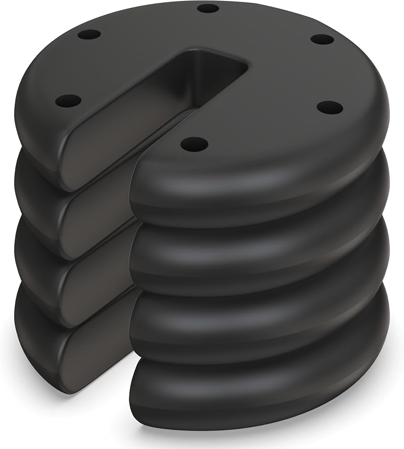 Vivo Technologies Gazebo Weights Set of 4 Round Canopy Tent Leg Anchor 9.4kg