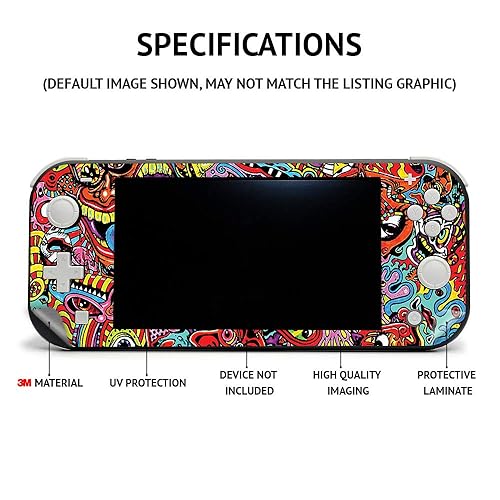 MightySkins Skin Compatible with Nintendo Switch Lite Solid Hot