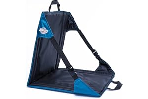 Crazy Creek Products RED Lodge- Montana - USA - The Chair, 16.5" Deep x 15" Wide x 16.5" Tall, Blue/Black