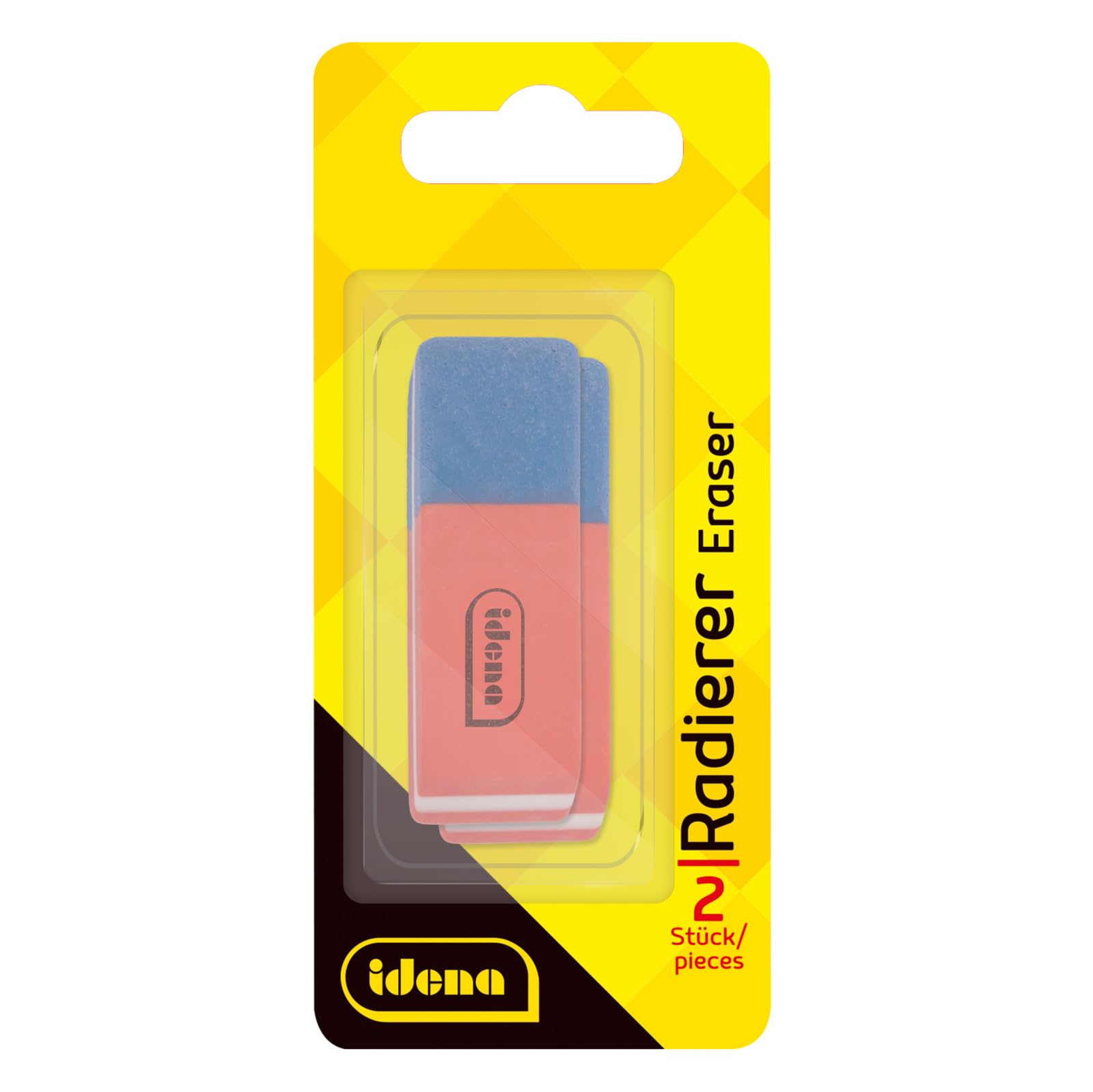 Idena 522023 Eraser for pencil and color, Set of 2