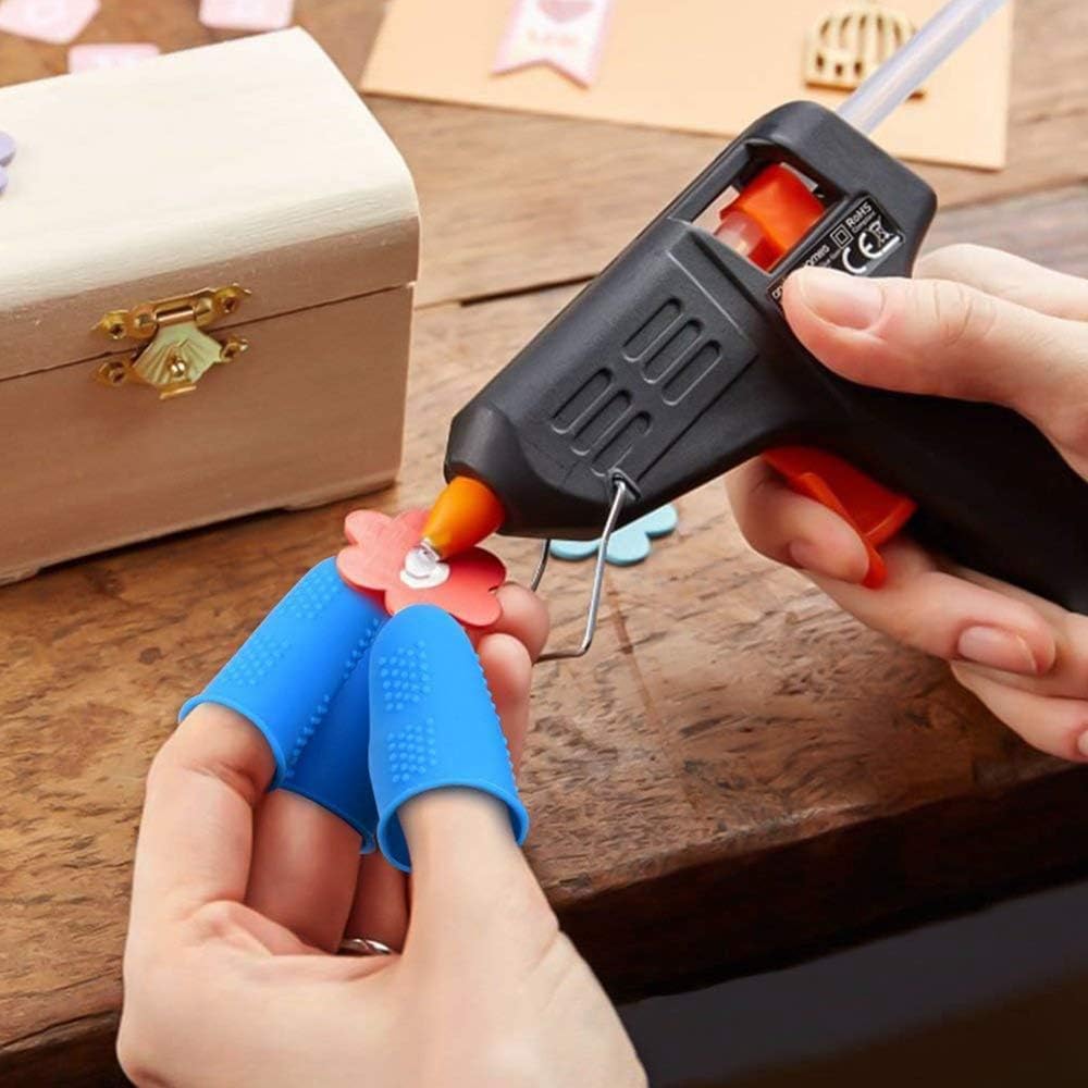 10PCS Silicone Finger Protectors Hot Glue Gun Finger Guards for Sewing Wax, Gardening, Adhesives, Scrapbooking, Needlework - Image 3