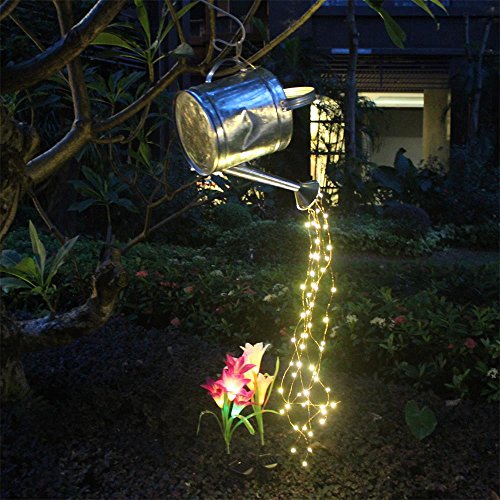 String Fairy Lights,6 Six-Ft Strands,20 Warm White LEDs per strand(120 total),Flexible Copper Wire for Glowing Watering Can with Light,Waterproof,Battery Operated,8 Modes Remote Control with Timer