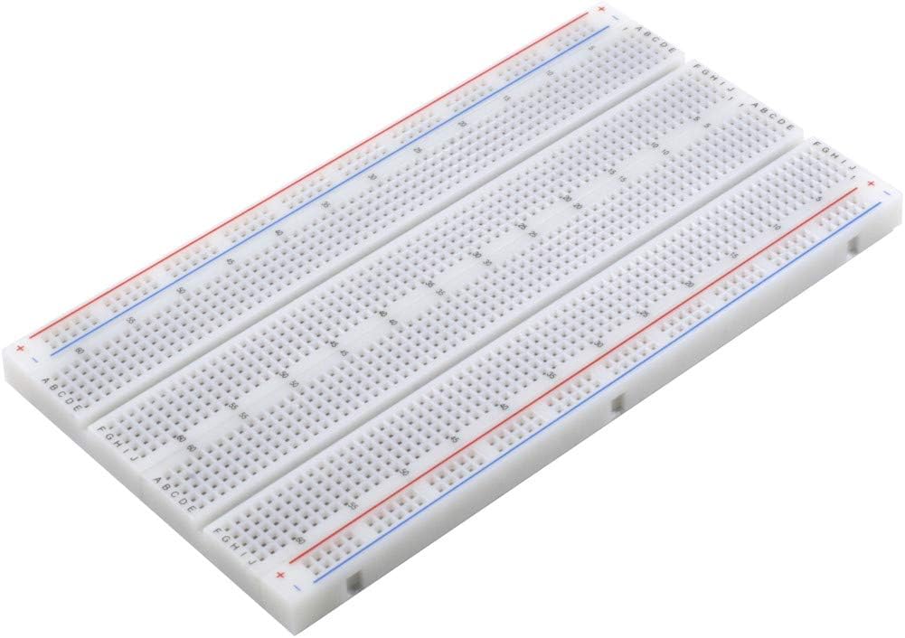 BB1460 Solderless Plug-in BreadBoard, 1460 tie-Points, 4 Power Rails, 6.5 x 3.5 x 0.3in (165 x 89 x 9mm)