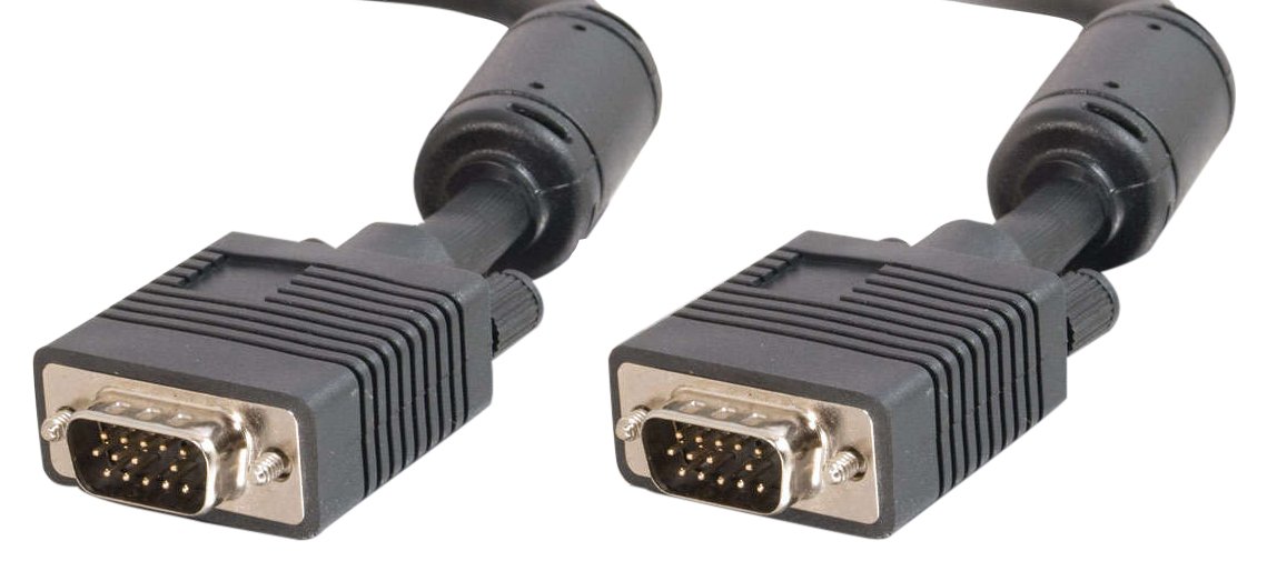 C2G 0.5M HD15 UXGA VGA Pro Series Monitor Cable. HD15 VGA Male to Male Computer Cable — image 1