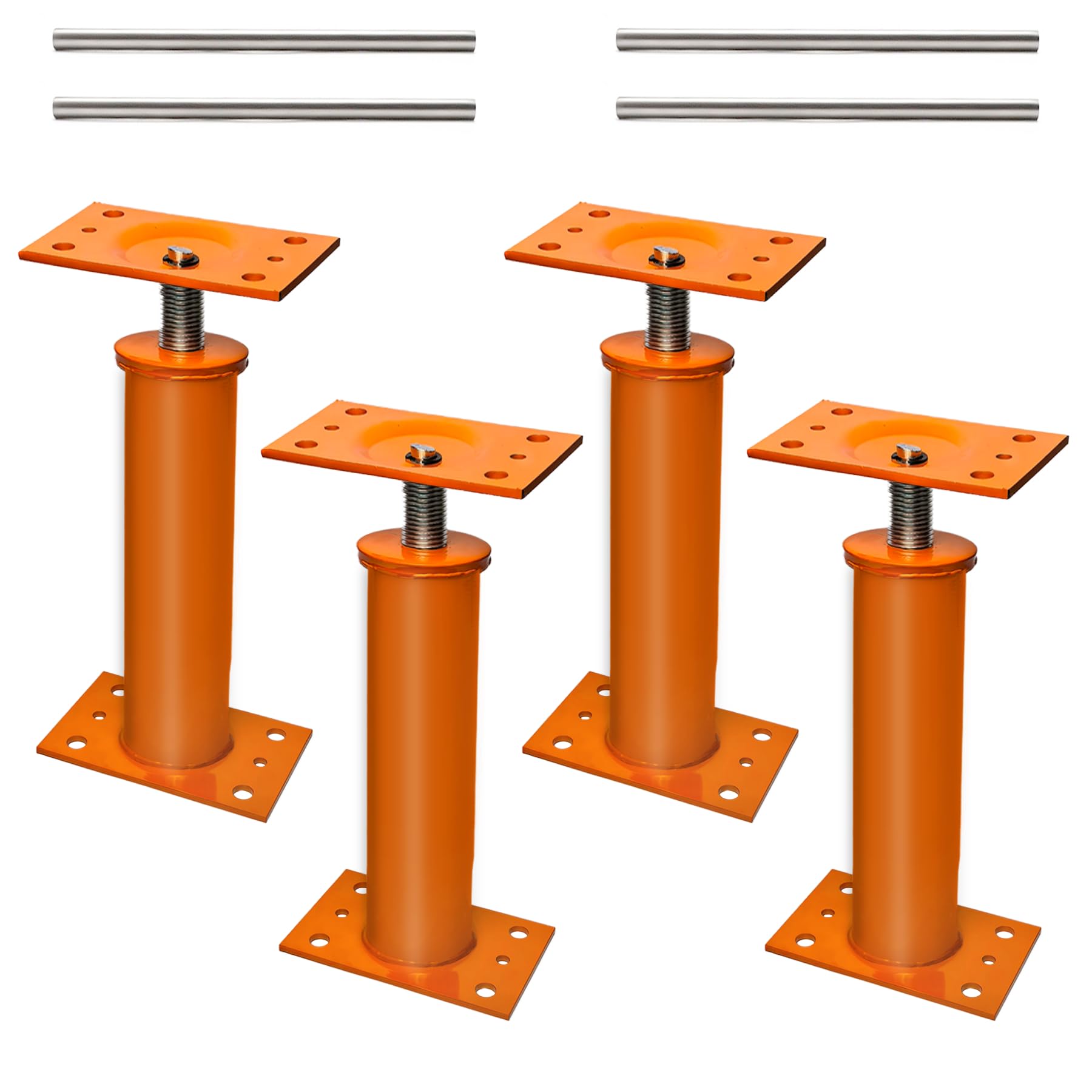 Photo 1 of House Jacks for Leveling, 11"-17" Adjustable Jack Post Basement Floor Jack, Screw Floor Jack Steel Telescoping Jacks, Heavy Duty House Foundation Jacks for Leveling Crawlspace Permanent