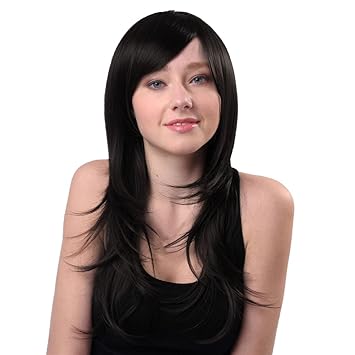 Magideal 22inch Women Straight Synthetic Hair Layered Full Wigs