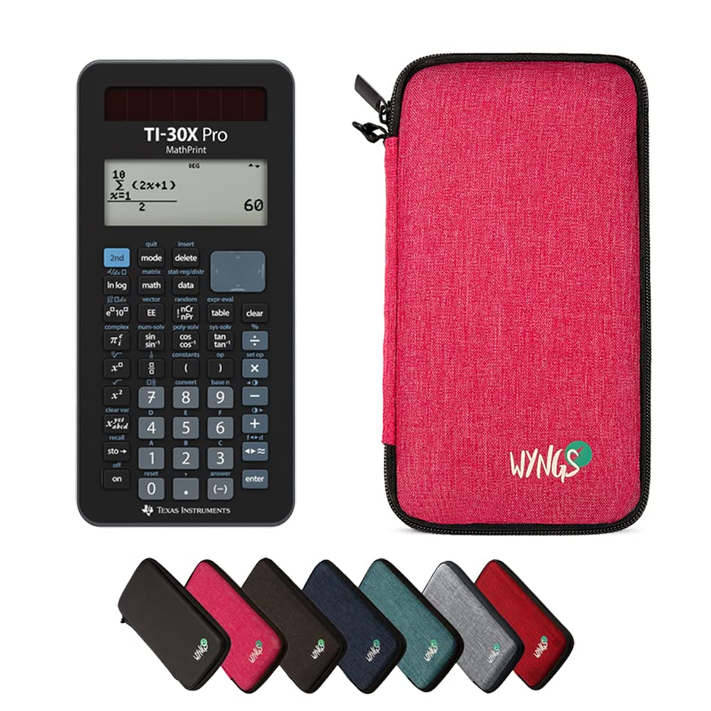 CALCUSO Basic Set Pink with Calculator TI-30X Pro Mathprint