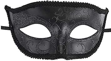 Das Gute Leben Mascara Veneciana Tipo Antifaz Para Hombre Color Negro Amazon Es Juguetes Y Juegos